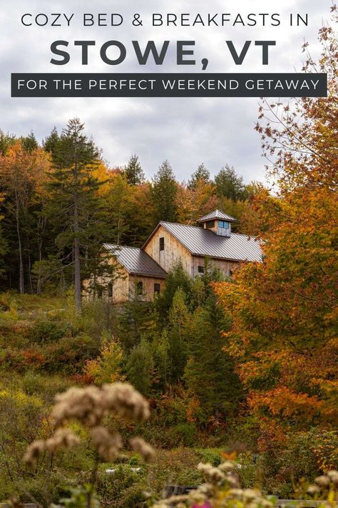 Discover the best bed & breakfasts in Stowe, VT for a getaway. From budget-friendly options to luxury retreats, find the coziest places to stay in Stowe, VT. Where To Stay In Stowe Vermont, Vermont Travel, Cozy Inn, Vermont Vacation, Stowe Vt, Stowe Vermont, Scenic Road Trip, Best Bed, Luxury Retreats