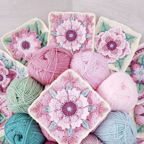 Inside Crochet Magazine, Love Is Enough, Coastal Crochet, Romantic Crochet, Crochet Quilt Pattern, Crochet Flower Squares, Stylecraft Special Dk, Flowers To Make, Crochet Motif Patterns