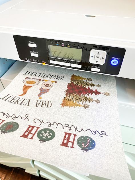 Sublimation Ideas Projects Inspiration, Silhouette School, Silhouette Cameo Tutorials, White Toner, Sublimation Ideas, Sublimation Projects, Sublime Shirt, Cricut Designs, Print Finishes