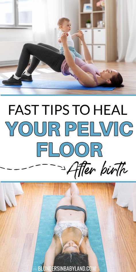 Healing your pelvic floor is essential after giving birth. Here's the ultimate guide to your pelvic floor--what happens to it after giving birth and, most importantly, how exercises to heal your pelvic floor Pelvic Floor Strengthening Exercises, Postpartum Pelvic Floor, Normal Birth, Postpartum Must Haves, Postpartum Exercise, Postpartum Care Kit, Pregnancy Hacks, Exercise During Pregnancy, Third Pregnancy