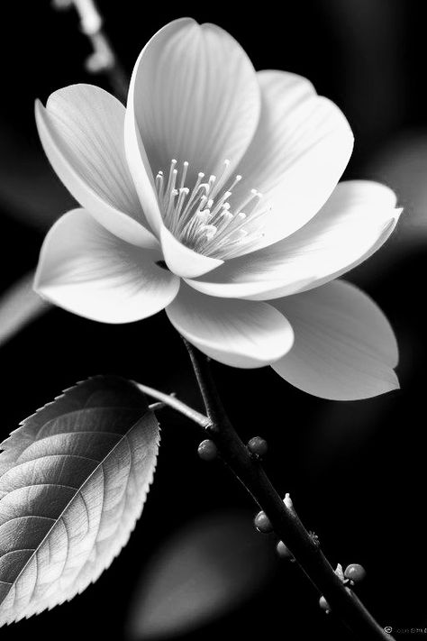 Black And White Photos Of Flowers, Realistic Flowers Tattoo, Japanese Tattoo Flower, Black And White Flower Photography, Botanical Photos, Flower Sketch Pencil, Flor Tattoo, Rose Reference, Rose Flower Tattoos