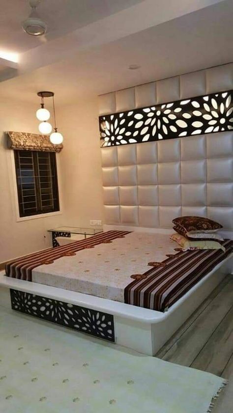 Beautiful Bed Designs, Bed Back Design, Tv Fal, Box Bed Design, Bedroom Cupboard Designs, Modern Bedroom Interior, Luxury Bedroom Design, Bed Design Modern, Bedroom False Ceiling Design