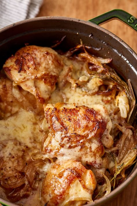 French Chicken Dishes, French Chicken Recipes, Easy Roast Chicken, French Onion Chicken, Onion Chicken, Dutch Oven Recipes, French Cooking, Low Carb Paleo, Oven Recipes