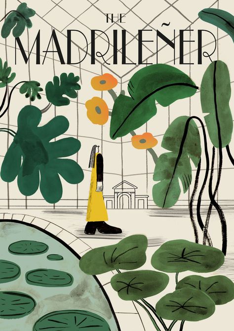 20 of the most exciting illustrators to follow in 2022 | Creative Boom Garden Illustration, Contemporary Graphic, Plant Illustration, Editorial Illustration, Freelance Illustrator, Water Lilies, Tropical Plants, Botanical Gardens, Illustration Design