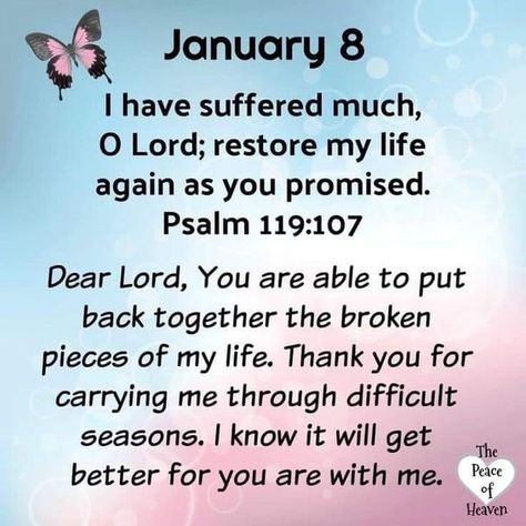 Inspiring Bible Quotes | Facebook January Scripture Writing, Inspiring Bible Quotes, Daily Christian Prayers, New Years Prayer, Psalms Quotes, January Quotes, Quotes Facebook, Heaven Quotes, Godly Life