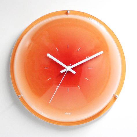 Bubble Clock, Sunset Clock, Orange Bubbles, Candle Canvas, Orange Sunset, Red Art, Stainless Steel Travel Mug, Ceramic Mugs, Soy Candles