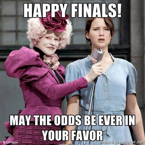 Happy Finals Week! #college #funny #hungergames #finals #finalsweek #meme College Memes, Suzanne Collins, Finals Week, Final Exams, Katniss Everdeen, E Card, Jennifer Lawrence, I Smile, Bones Funny