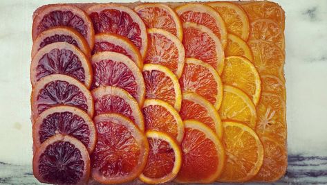 Ombré Citrus Cake, Ombre Citrus Cake, Orange Vanilla Cake, Citrus Cake Recipe, Citrus Cake, Orange Syrup, Quilting Books, Sugar Pie, Orange Citrus