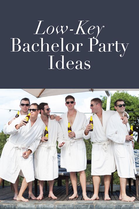 Low-Key Bachelor Party Ideas | Photo: Greg Lumley. Read Here: https://www.insideweddings.com/news/planning-design/10-fun-and-alternative-ideas-for-bachelor-parties/3014/ Ideas For Bachelor Party, Mens Bachelor Party, Bachelor Party Themes, Bachelor Party Ideas, Bachelor Party Games, Bachelor Party Favors, Bachelor Party Shirts, Bachelorette Bachelor Party, Bachelor Party Gifts