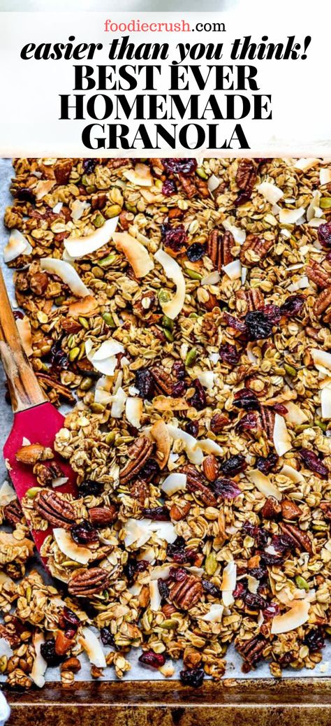 Soft And Chewy Granola, Granola With Nuts Recipe, Coconut Maple Granola With Mixed Nuts And Dried Fruit, Granola Quick Oats, Granola Recipe Without Oats, Granola With Coconut Oil, Granola Bar Recipes Healthy, Sams Club Granola Recipe, Cherry Maple Granola