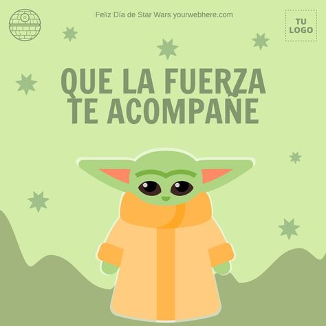 Modifica esta plantilla de la Guerra de las Galaxias a tu gusto para adaptarla a tu negocio. Haz clic para empezar ahora #StarWars #DiaStarWars #Edit Paz Mandalorian, Happy Star Wars Day Today Is My Birthday, Happy Fathers Day Star Wars, Yoda Meme, Forest Hill, Pikachu, Banners, Star Wars, Disney