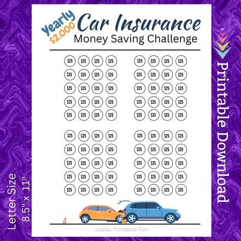 Saving For A Car Biweekly, Car Saving, Saving Money Chart, Money Chart, Savings Challenge Printable, Money Saving Methods, Saving Techniques, Teen Driver, Money Saving Techniques