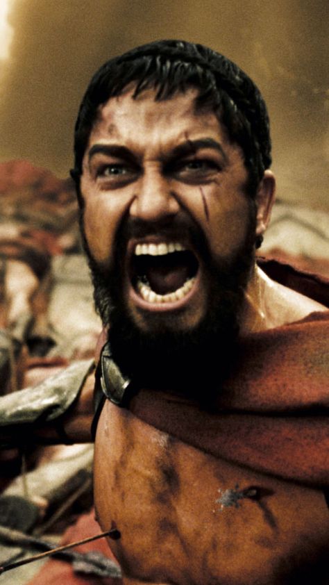 it's not a roar, it's a cry Leonidas Sparta, King Leonidas, 300 Movie, Spartan Tattoo, Hero Quotes, Best Action Movies, William Wallace, Warriors Wallpaper, Greek Warrior