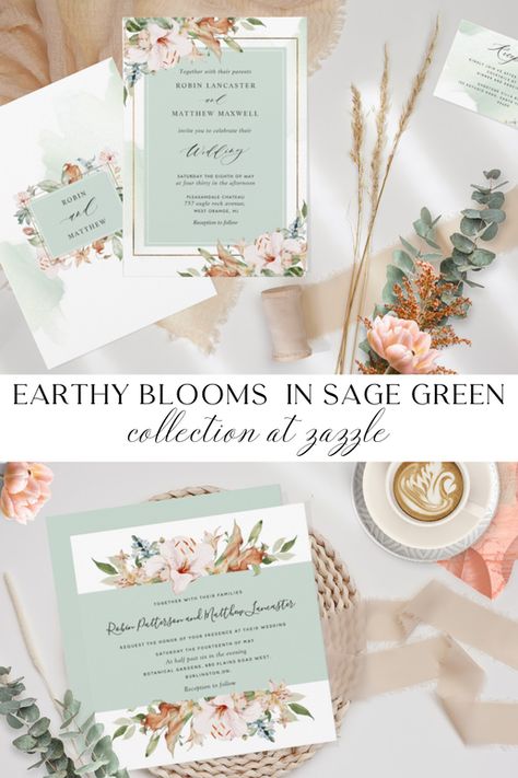 Emerald Taupe and peach color palette Green Wedding Color Palette, Blue And Green Wedding, Peach Color Palette, Bride And Groom Images, Peach Color Palettes, Table Floral Arrangements, Bouquet Images, Floral Wedding Invitation Suite, Orange Terracotta