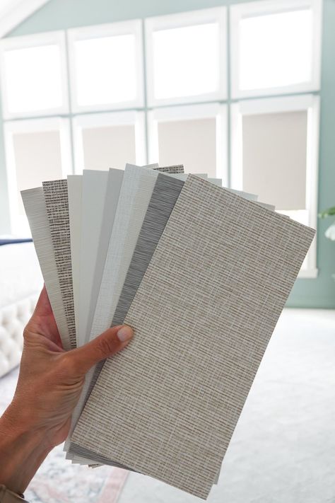 Serena by Lutron smart shades optimize the natural light in your home, are fully customizable, require no wires, and are crazy smart. #smarthome Lutron Shades, Smart Shades, Wooden Blinds, Dust Collection, Home Decor Diy, Smart Lighting, Diy Home Decor Projects, Fabric Shades, Fabric Samples