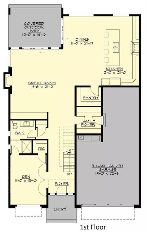 Main Level Floor Plan Northwest Style, Floor Plan Creator, Porch House Plans, Home Design Software, 6 Bedroom House, Shingle Siding, Interior Design Software, Front Doors With Windows, Contemporary Cottage