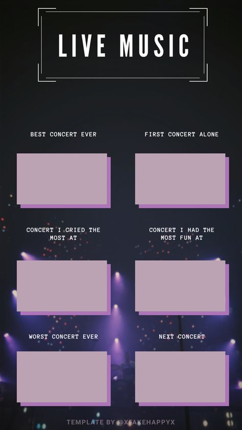 Concert Template, 2024 Journal, Instagram Stories Template, Share Your Story, Make You Cry, Instagram Story Template, Story Template, Retro Aesthetic, Instagram Template