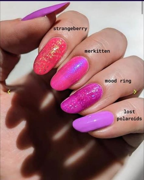 Pink Nail Shades, Mooncat Nail, Pink Shimmer Nails, Hot Pink Nail Polish, Hot Pink Nail, Nail Shades, Thermal Nails, Nail Primer, Hot Pink Nails