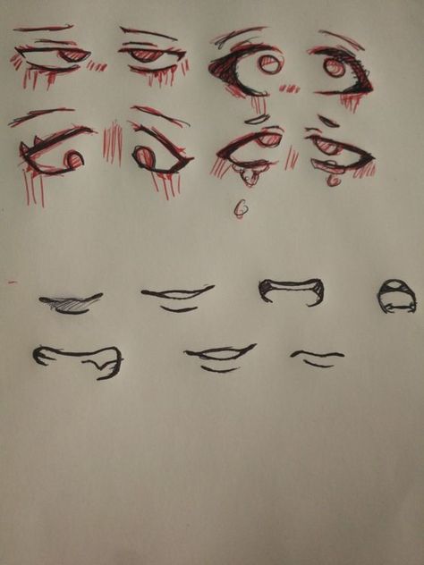 Anime Eyes Sketch, Band Drawings, Bocas Anime, Eye References, Kidcore Art, Smile Drawing, Drawing Course, Animation Art Sketches, Creative Drawing Prompts