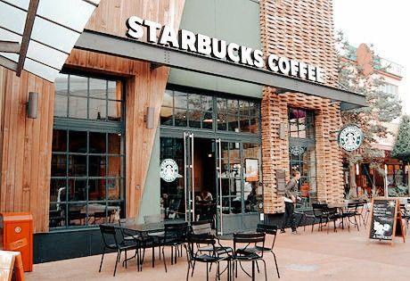 Starbucks Shop, Disney Village, Café Starbucks, Entrance Signage, Wood Cafe, Starbucks Design, Retail Facade, Starbucks Store, Retail Architecture