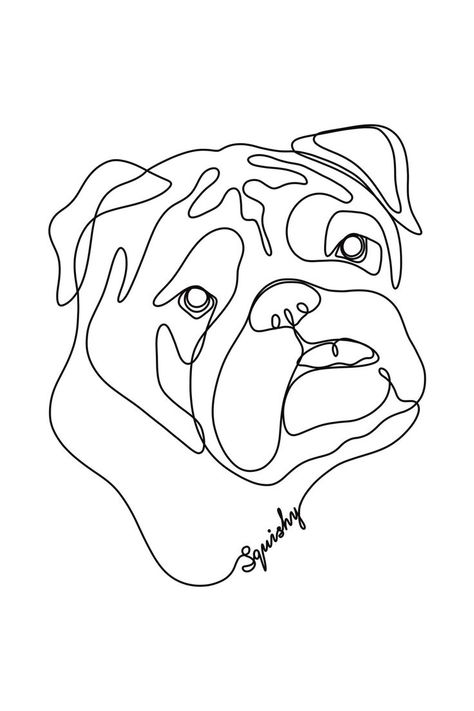 Bulldog Outline Tattoo, Black Line Art Wallpaper, Dog Line Art Tattoo, Dog Pencil Drawing, Line Art Wallpaper, Cat Portrait Tattoos, Line Drawing Tattoos, Art Deco Tattoo, Dog Line Drawing