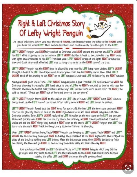 Gift Exchange Story, Christmas Playroom, Tea Games, Left Right Christmas Game, Relay Games, Gift Games, Christmas Gift Exchange Games, Christmas Gift Games, Xmas Games