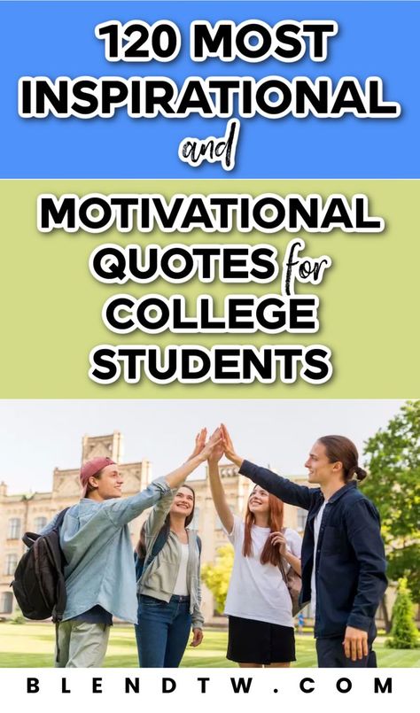 Are you having a hard time staying motivated with your studies? Check out these best motivational quotes for students to help you get inspired. encouragement for college life | quotes to boost student morale | empowering words for students | motivational sayings for educational journey | words of wisdom for college students | success mindset for college learners Motivational Quotes For College, Quotes For College, College Words, College Life Quotes, Quotes For College Students, College Quotes, Staying Motivated, Empowering Words, Motivational Quotes For Students