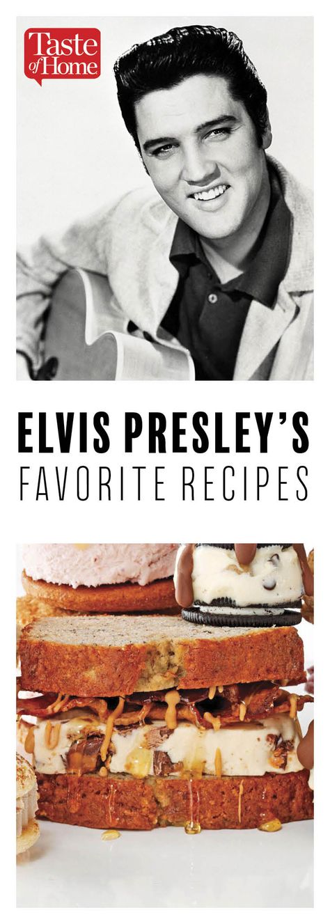 16 of Elvis Presley's Favorite Recipes Elvis Birthday Party, Elvis Presley Cake, Elvis Birthday, Rock Cake, Celebrity Recipes, Thanksgiving Cakes, Ganache Recipe, Make Ahead Desserts, Star Food