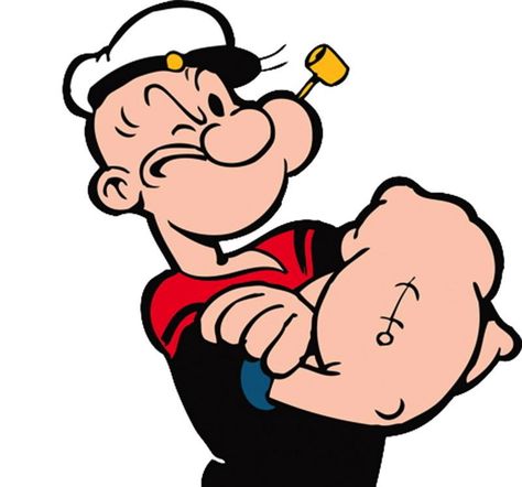 Popayee The Sailor Man, Popeye Tattoo Old School, Popayee Cartoon, Popeyes The Sailor Man, Popeye Illustration, Popeye Wallpaper, Popeye Drawing, Popeye Characters, Popeye Tattoo