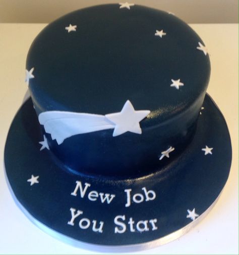 New job. You star. Cake to wish friend good luck for new job. Job Promotion Cake, New Job Cake Ideas, Good Luck For New Job, Promotion Cake Ideas, Promotion Cake, Thank You Cake, Farewell Cake, 22 Birthday, Movie Cakes