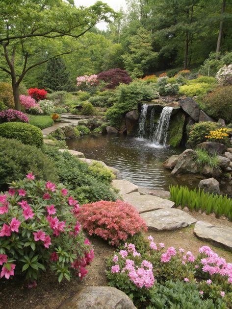 Transform your garden into a tranquil retreat with flowing water features and vibrant blooms. Embrace nature’s beauty! 🌺💧 Share your garden inspiration!
.
#homeandgarden #betterhomesandgardens #homegardening #homesandgardens #homegarden #gardenhome #gardeningathome #flowers #plants #beautifulflowers Water Fall In Garden, Plants Arrangement Outdoor, House With Big Garden, Garden With Waterfall, Beautiful Ponds, Garden Retreat Ideas, Garden Pools, Garden Water Features, Friend Vibes