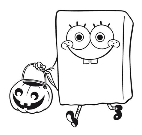 Spongebob Halloween Coloring Page Spongebob Halloween Coloring Pages, Printable Spongebob, Spongebob Coloring Pages, Spongebob Halloween, Spongebob Christmas, Coloring Pages Halloween, Halloween Coloring Pages Printable, Spongebob Coloring, Creative Haven Coloring Books