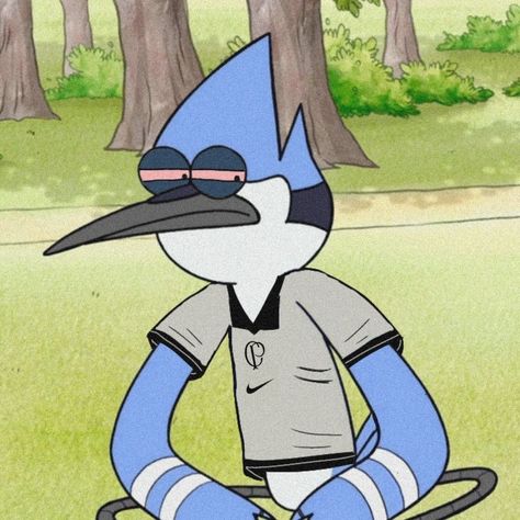 Regular Show Mordecai Pfp, Muscle Man Regular Show, Regular Show Pfp, Regular Show Mordecai, Ed Edd And Eddy, Ed Edd, Regular Show, Cartoons Movies, Funny Reaction