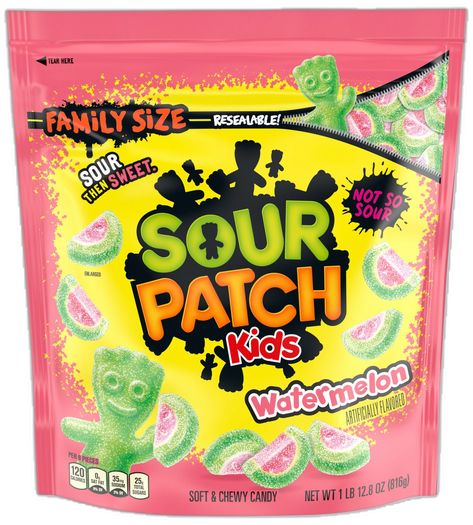 Watermelon Calories, Sour Patches, Sour Patch Watermelon, Movie Candy, Strawberry Candy, Soft Candy, Candy Party Favors, Chewy Candy, Sour Patch Kids