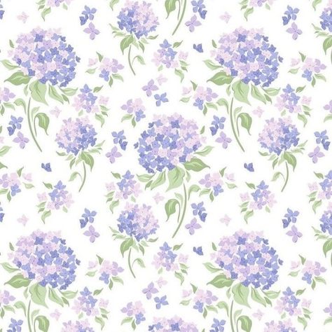 Hydrangea Aesthetic Wallpaper, Textile Samples, Hydrangea Wallpaper, Skirts Floral, Doll House Wallpaper, Purple Flowers Wallpaper, Vintage Flowers Wallpaper, Textile Prints Design, Whatsapp Wallpaper