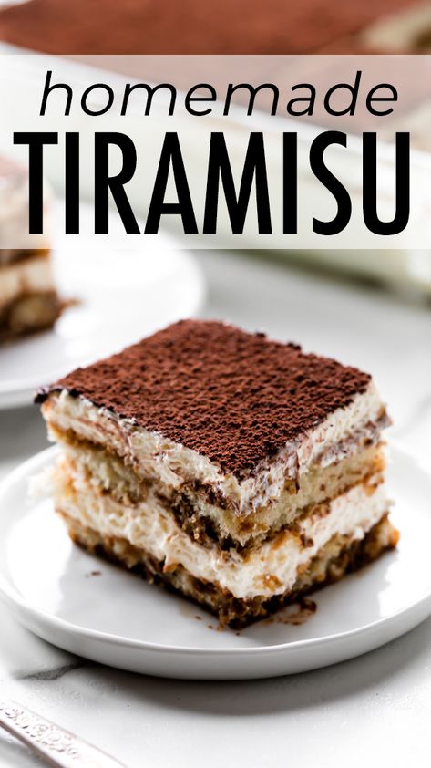 Homemade Tiramisu, Tiramisu Recept, Easy Tiramisu Recipe, Dessert Halloween, Smores Dessert, Pecan Desserts, Coconut Dessert, Italian Recipes Dessert, Italian Dessert