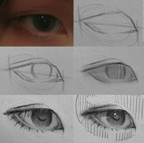 Steps To Draw, Kpop Drawings, Sketches Tutorial, Eye Tutorial, Urban Sketchers, Arte Sketchbook, Art Drawings Sketches Creative, Anime Drawings Tutorials, Book Art Drawings