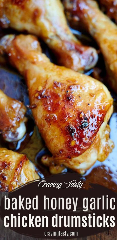 Honey Garlic Drumsticks Baked, Honey Garlic Chicken Drumstick Recipes, Chicken Wing And Drumstick Recipes, Quick Chicken Drumstick Recipes, Chicken Drumstick Recipes Oven Baked, Honey Garlic Drumsticks, Drumstick Chicken Recipes Oven, Honey Garlic Chicken Drumsticks, Drumsticks In The Oven