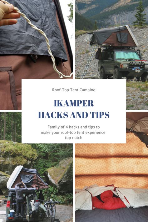 Ikamper Roof Tent, Rooftop Tent Setup, Roof Top Tent Camping Setup, Rooftop Tent Camping Hacks, Roof Top Tent Camping, Rooftop Tent Camping, Tent Hacks, Tent Ideas, Tent Camping Hacks