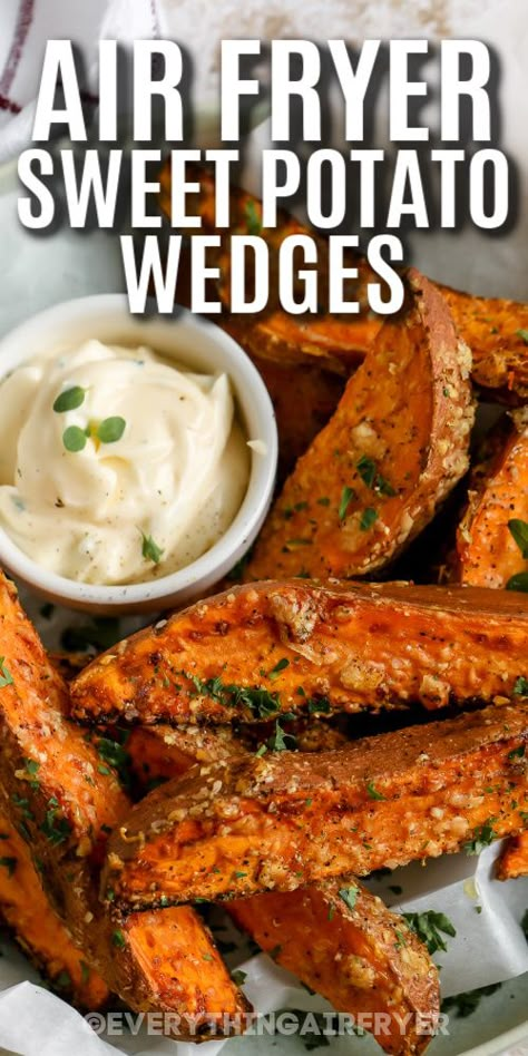 Sweet Potatoe Air Fryer Recipes, Sweet Potatoes Fries In Air Fryer, Sweet Potatoe Frys In Air Fryer, Sweet Potato Fry Air Fryer Recipes, Crispy Air Fryer Sweet Potatoes, Sweet Potato’s In Air Fryer, Yam Air Fryer Recipes, Sweet Potato Airfryer Recipe, Air Fry Sweet Potato Wedges