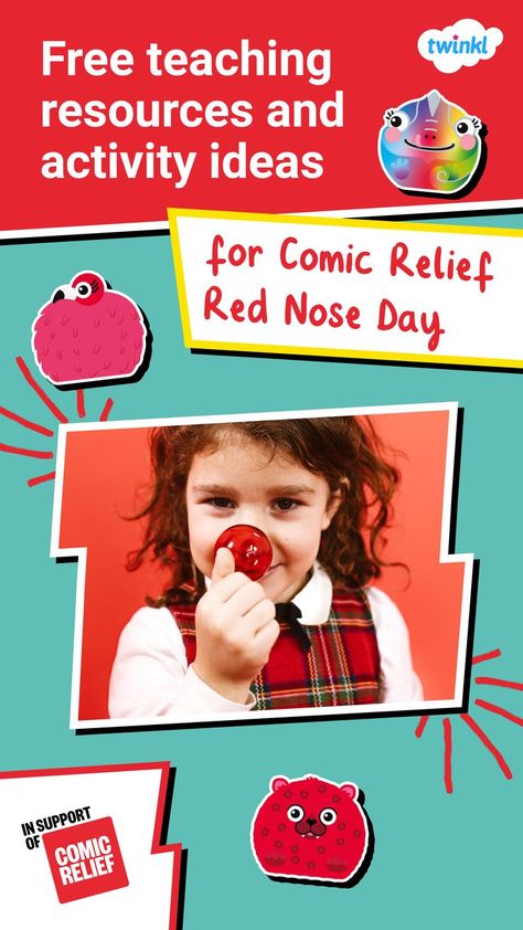 Red Nose Day Activities, Something Funny, Eyfs Activities, Red Nose Day, Free Teaching Resources, Comic Relief, Activity Ideas, Red Nose, Weird And Wonderful