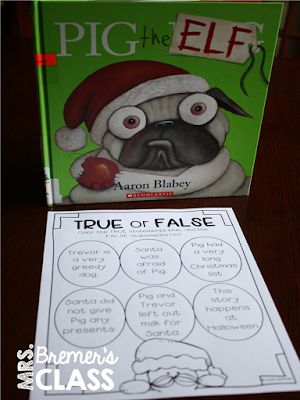 Pig The Elf Activities, Christmas In The Classroom, Christmas Reading Activities, Christmas Literacy Activities, Book Study Activities, Library Lessons Elementary, Family Literacy Night, Christmas Literacy, Lesson Plan Ideas