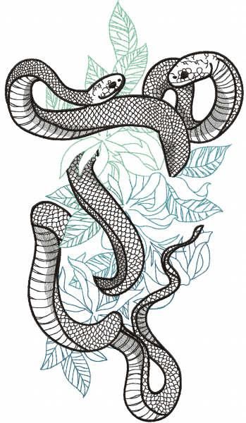 Format for Wilcom software. If you have a free converter, you can change the size, density and other parameters. Jungle Embroidery, Tattoo Perna, Jungle Tattoo, Tattoo Snake, Snake Drawing, Snake Tattoo Design, Line Art Tattoos, Snake Tattoo, Free Embroidery Designs