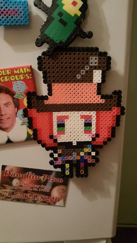 Mad Hatter Perler Beads, Coraline Perler Beads, Melt Beads Patterns, Hama Art, Hamma Beads Ideas, Pokemon Perler Beads, Pixel Beads, Melty Bead Patterns, Pearl Beads Pattern