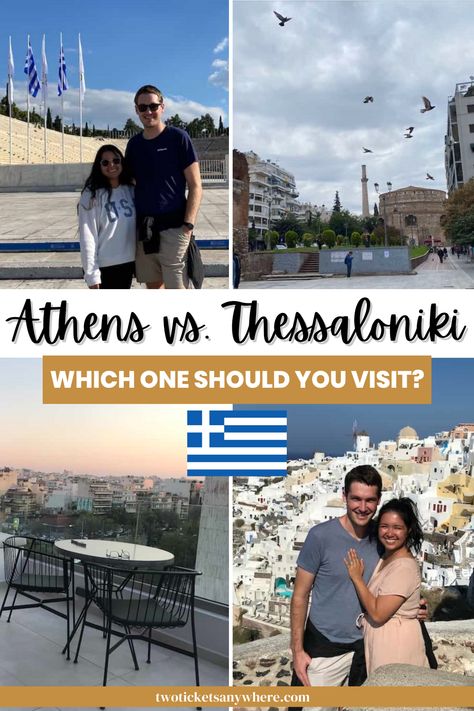 Thessaloniki vs. Athens. Which one wins? If it’s your first time visiting Greece, Athens is a definite must! You can’t beat the iconic sights, access to popular islands, vibrant night life and beautiful weather all year round. If you’ve loved Athens but you’re ready for something different, Thessaloniki is the place for you. History, local food, gorgeous secluded beaches - there’s so much to love in this lesser known Greek city. Click here to find out more. Nomad Travel, Greek City, 2024 Travel, Greece Athens, Thessaloniki Greece, Greek Culture, Beautiful Weather, Secluded Beach, Visiting Greece