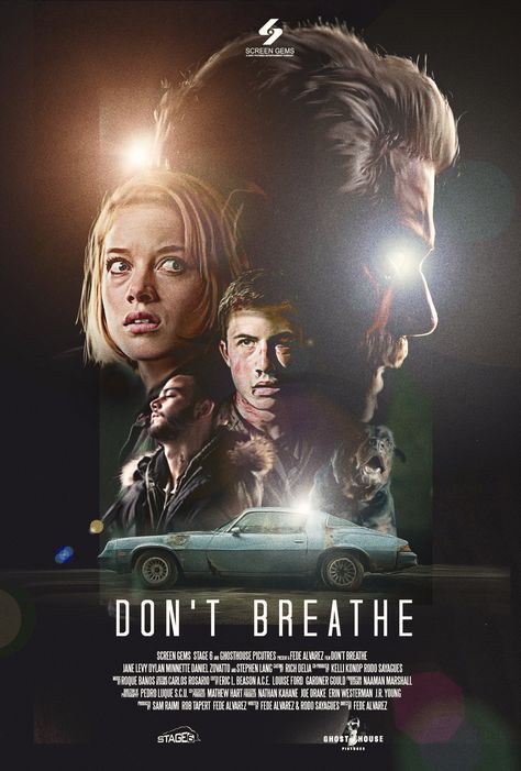 Don't Breathe Dont Breathe Movie, Poster Wall Bedroom, Breathe Movie, Dont Breath, Don't Breathe, American Horror Movie, 80s Poster, Stephen Lang, Iconic Movie Posters