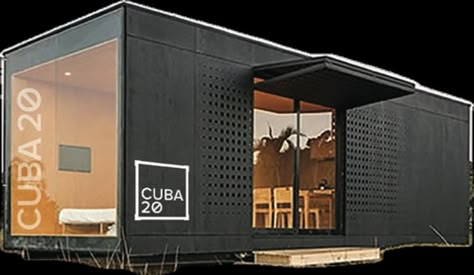 Converted Shipping Containers, Container Van, Shipping Container Cabin, Container Restaurant, Lobby Interior Design, Pod House, Shop Facade, Container Cabin, Container Office