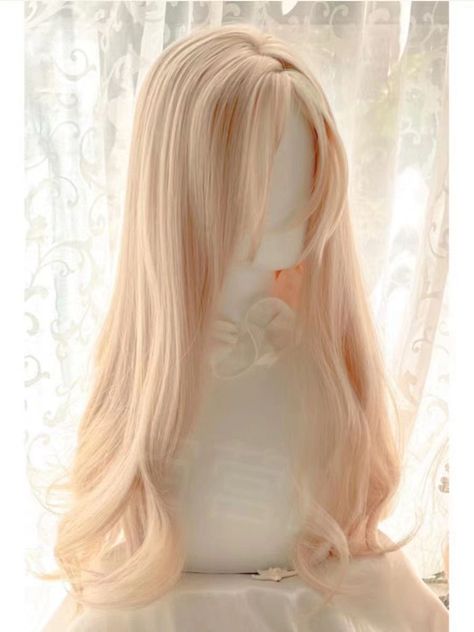 This price is for a wig only, others are not included. Hair Color:BlondeHair Length:Under Bust LengthWig Details:Heat-resistant Synthetic Fiber / Wavy Long Bright Blonde Hair, Swoosh Hair, How To Get Wavy Hair, Blond Wavy Hair, Female Hair Styles, Strawberry Blonde Wig, Angelic Hair, Blond Wigs, Pretty Wig