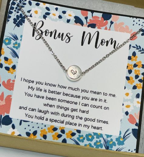 Birthday Gifts Mother In Law, To My Boyfriends Mom, Birthday Drawings, Law Necklace, Mother In Law Birthday, Teachers Necklace, Boyfriends Mom Gifts, Bonus Mom, Mom Friend