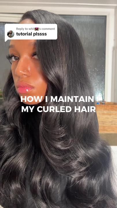 Camilè on TikTok Heatless Curls Overnight, Sew In Hair Extensions, Overnight Hairstyles, Blowout Hair, Heatless Curls, Braids With Curls, Girls Hairstyles Braids, Hair Crush, Hair Curlers